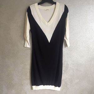 ♠️Black&White Sweater Dress